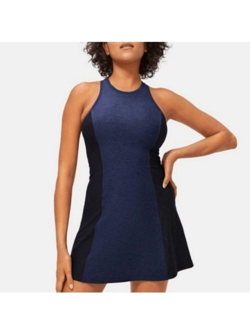 Outdoor Voices Athena Blue Gray Racerback Athletic Stretch Dress Size XS